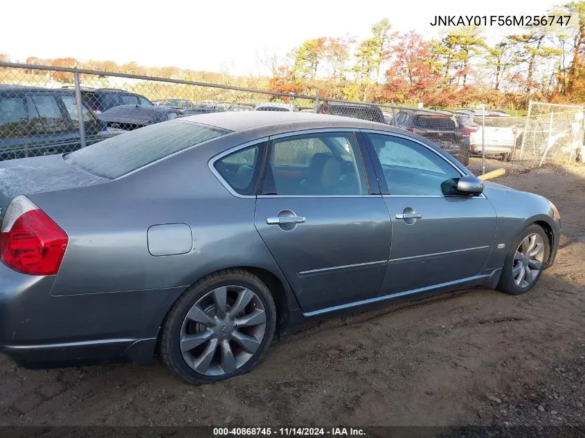 2006 Infiniti M35X VIN: JNKAY01F56M256747 Lot: 40868745