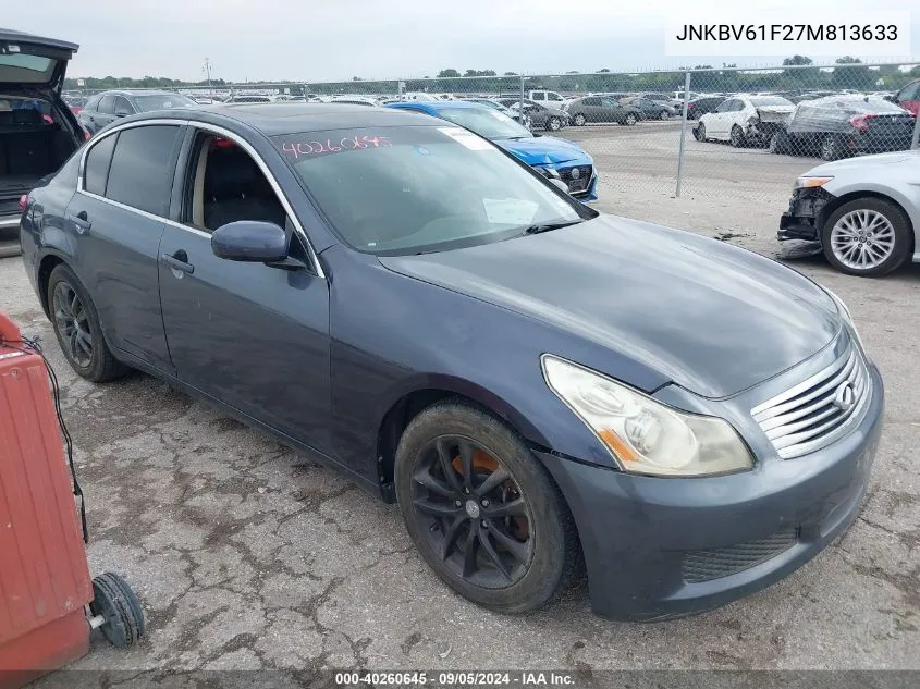 JNKBV61F27M813633 2007 Infiniti G35X