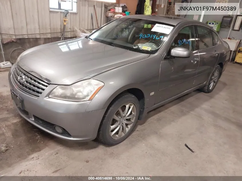 2007 Infiniti M35X VIN: JNKAY01F97M450389 Lot: 40514698