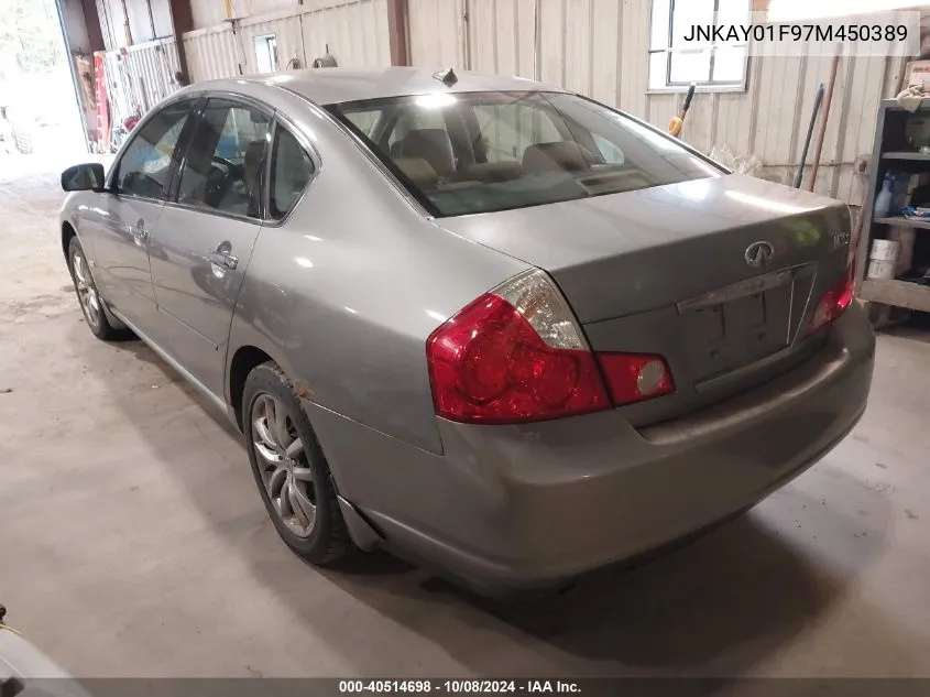 2007 Infiniti M35X VIN: JNKAY01F97M450389 Lot: 40514698