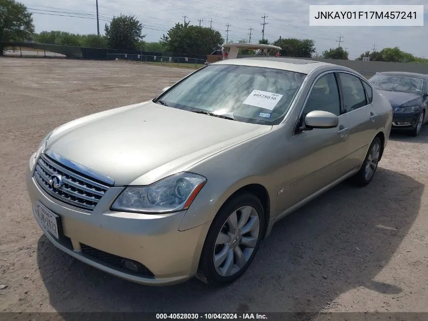 2007 Infiniti M35X VIN: JNKAY01F17M457241 Lot: 40528030