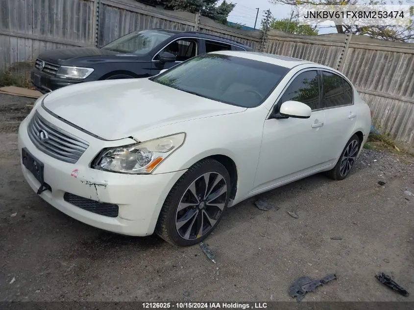 JNKBV61FX8M253474 2008 Infiniti G35X