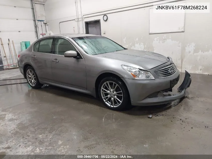 JNKBV61F78M268224 2008 Infiniti G35X