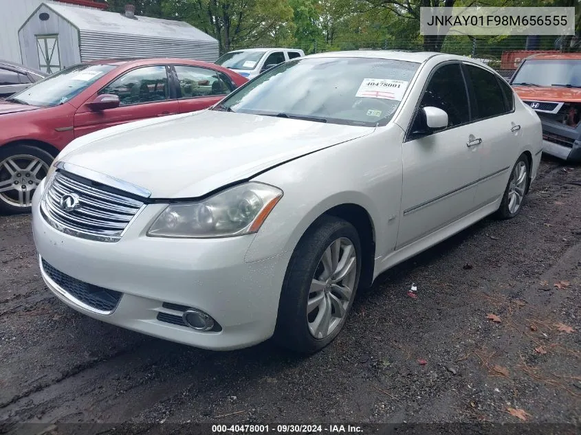 2008 Infiniti M35X VIN: JNKAY01F98M656555 Lot: 40478001