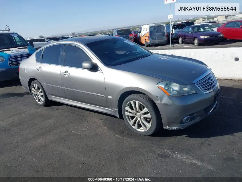 2008 Infiniti M35X VIN: JNKAY01F38M655644 Lot: 40640360