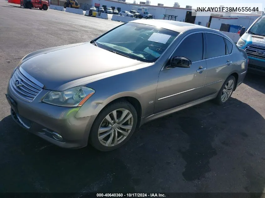 2008 Infiniti M35X VIN: JNKAY01F38M655644 Lot: 40640360