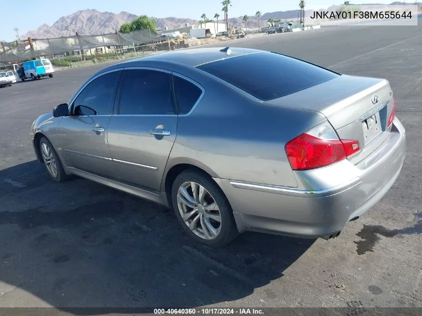 2008 Infiniti M35X VIN: JNKAY01F38M655644 Lot: 40640360