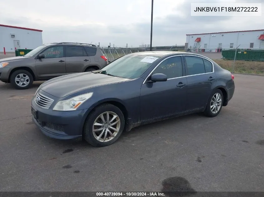 JNKBV61F18M272222 2008 Infiniti G35X