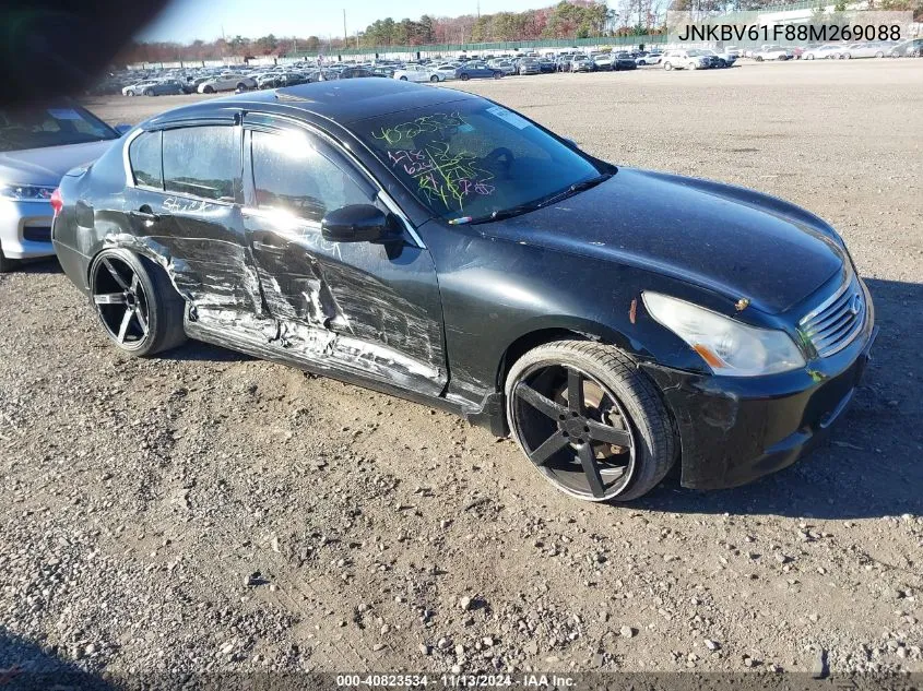 2008 Infiniti G35X VIN: JNKBV61F88M269088 Lot: 40823534