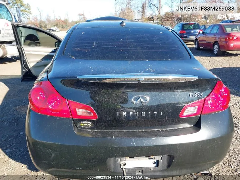 2008 Infiniti G35X VIN: JNKBV61F88M269088 Lot: 40823534