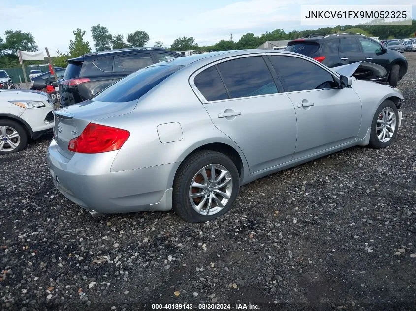 2009 Infiniti G37X VIN: JNKCV61FX9M052325 Lot: 40189143