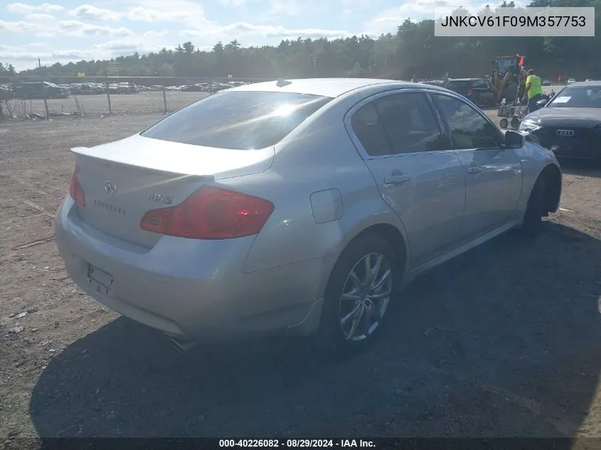 JNKCV61F09M357753 2009 Infiniti G37X