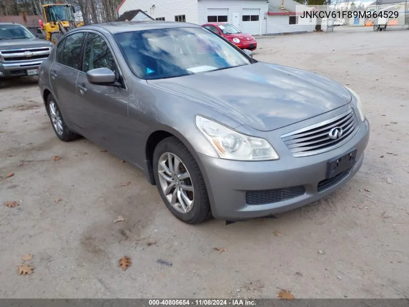 2009 Infiniti G37X VIN: JNKCV61F89M364529 Lot: 40805654