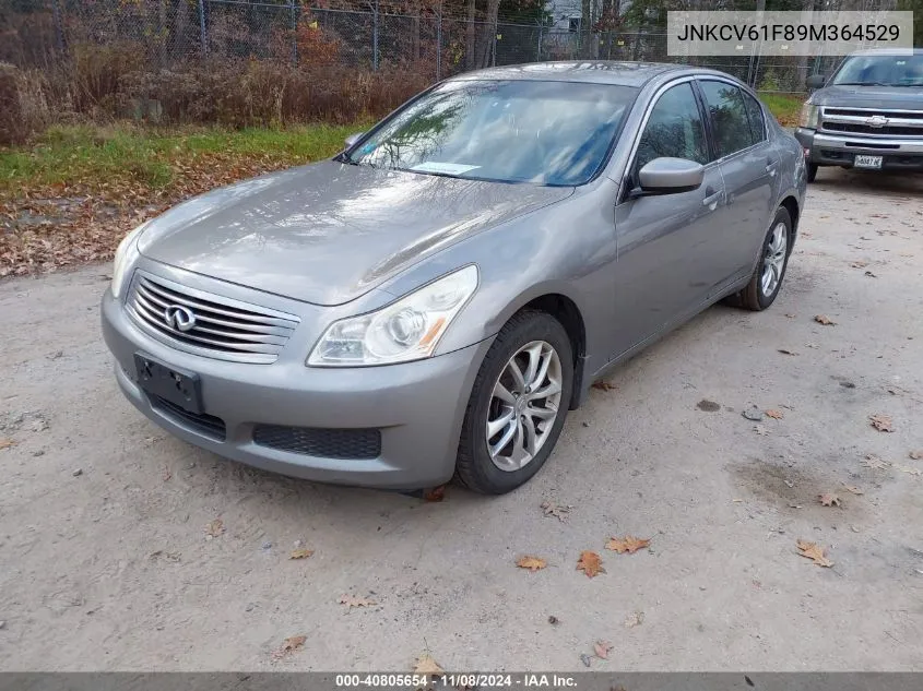 2009 Infiniti G37X VIN: JNKCV61F89M364529 Lot: 40805654