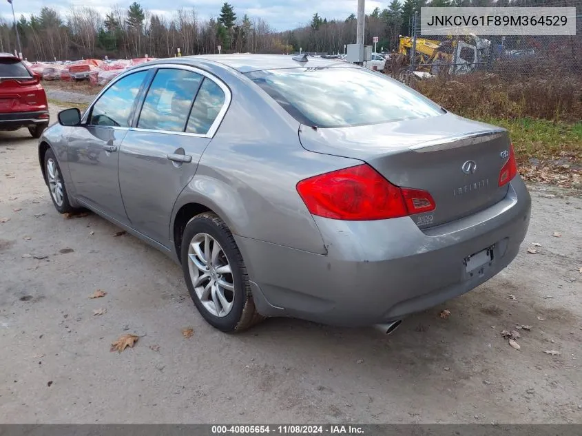 2009 Infiniti G37X VIN: JNKCV61F89M364529 Lot: 40805654