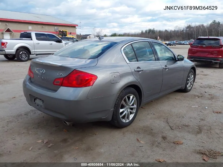 2009 Infiniti G37X VIN: JNKCV61F89M364529 Lot: 40805654