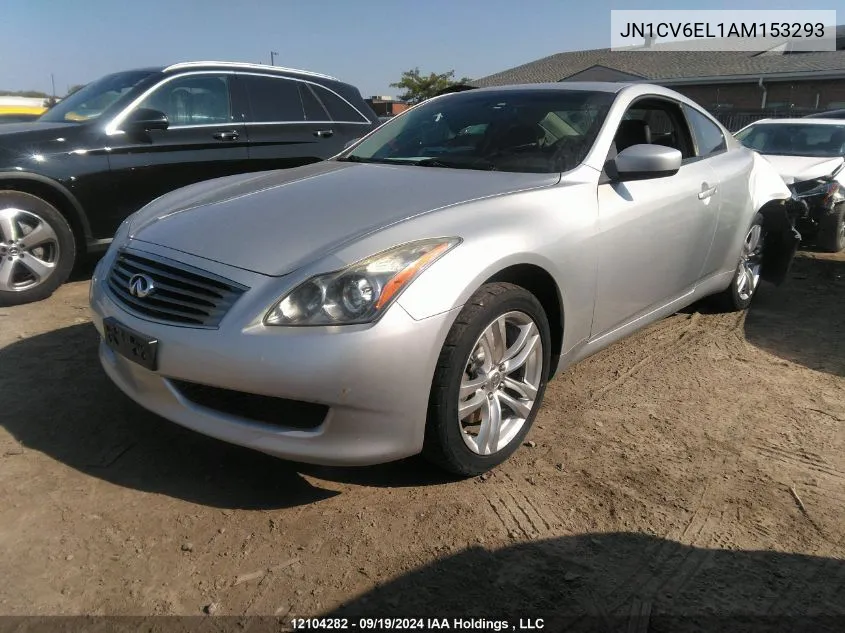 2010 Infiniti G37X VIN: JN1CV6EL1AM153293 Lot: 12104282