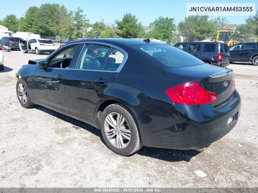 2010 Infiniti G37X VIN: JN1CV6AR1AM453555 Lot: 39555822