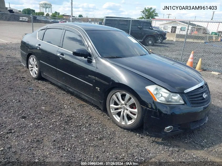 2010 Infiniti M35X VIN: JN1CY0AR3AM961403 Lot: 39965248