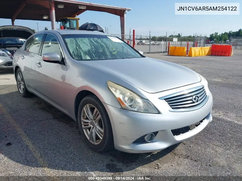 JN1CV6AR5AM254122 2010 Infiniti G37X