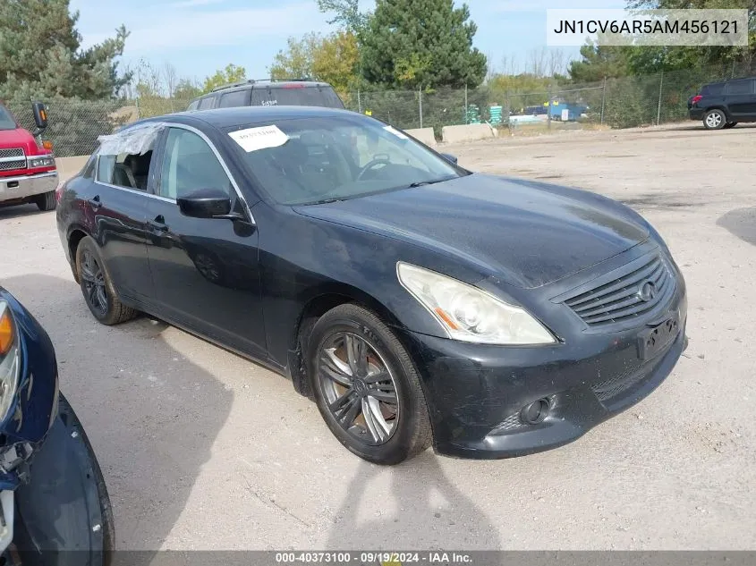 2010 Infiniti G37X VIN: JN1CV6AR5AM456121 Lot: 40373100