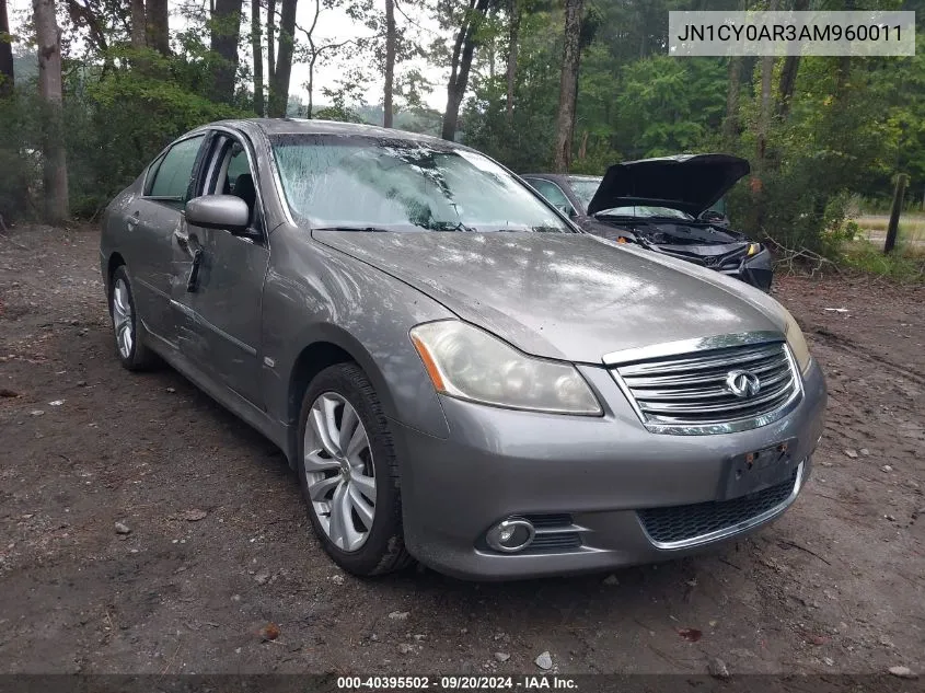 2010 Infiniti M35X VIN: JN1CY0AR3AM960011 Lot: 40395502