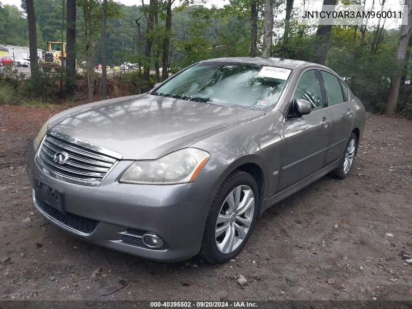 2010 Infiniti M35X VIN: JN1CY0AR3AM960011 Lot: 40395502