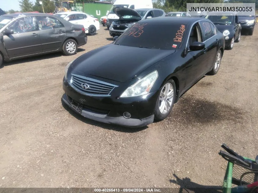 2011 Infiniti G37X VIN: JN1CV6AR1BM350055 Lot: 40265413