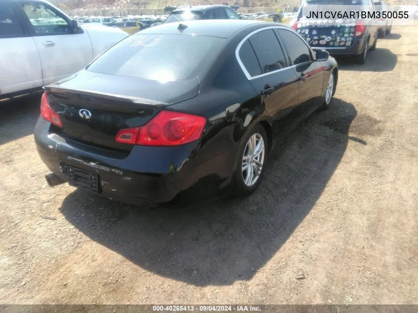 2011 Infiniti G37X VIN: JN1CV6AR1BM350055 Lot: 40265413