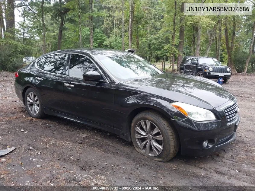 2011 Infiniti M37X VIN: JN1BY1AR5BM374686 Lot: 40399732