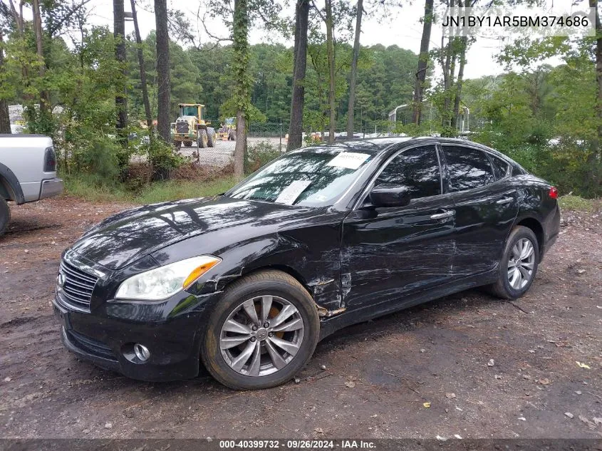 2011 Infiniti M37X VIN: JN1BY1AR5BM374686 Lot: 40399732