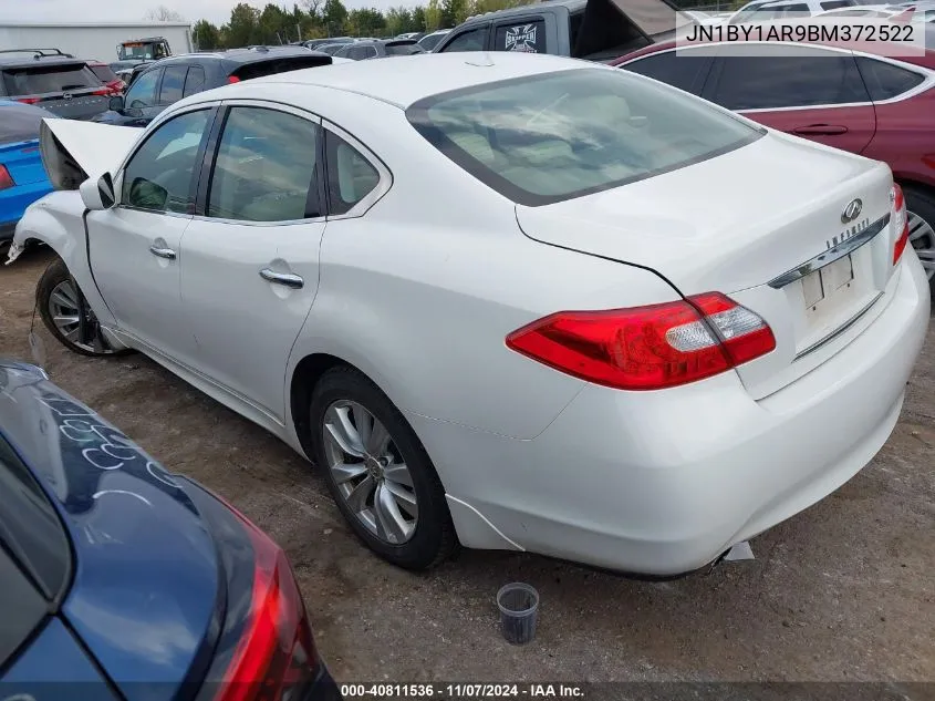 2011 Infiniti M37X VIN: JN1BY1AR9BM372522 Lot: 40811536