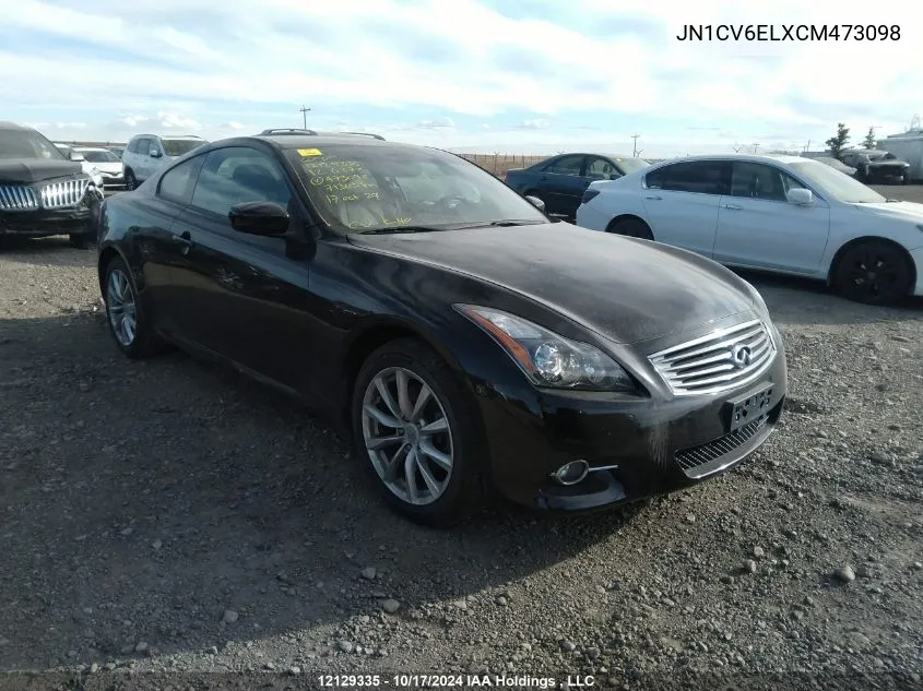 JN1CV6ELXCM473098 2012 Infiniti G37X