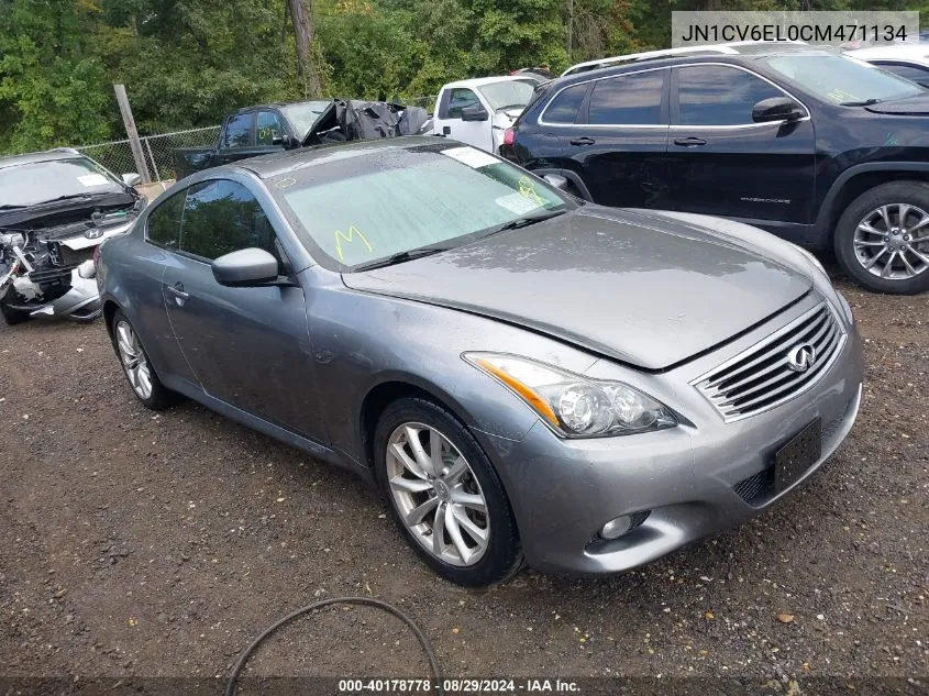 2012 Infiniti G37X VIN: JN1CV6EL0CM471134 Lot: 40178778