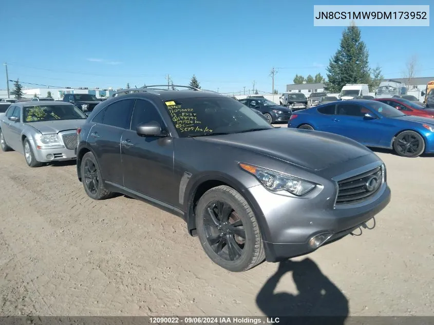 2013 Infiniti Fx37 VIN: JN8CS1MW9DM173952 Lot: 12090022