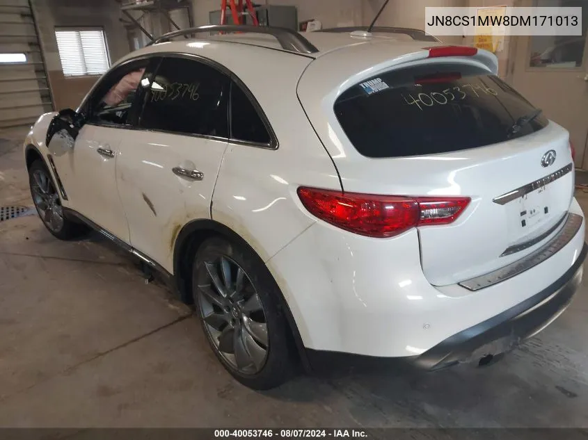 2013 Infiniti Fx37 Limited Edition VIN: JN8CS1MW8DM171013 Lot: 40053746