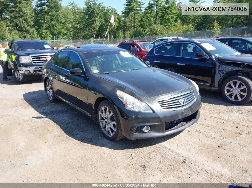 2013 Infiniti G37X VIN: JN1CV6ARXDM754006 Lot: 40244262