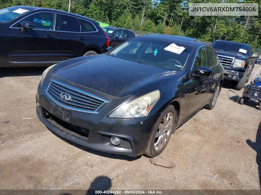 2013 Infiniti G37X VIN: JN1CV6ARXDM754006 Lot: 40244262