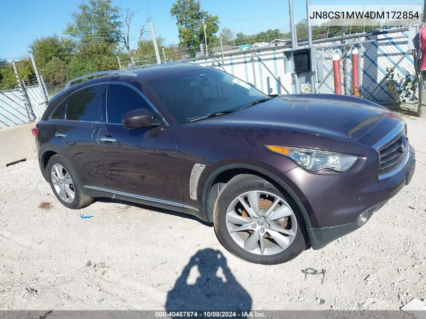 2013 Infiniti Fx37 VIN: JN8CS1MW4DM172854 Lot: 40457874