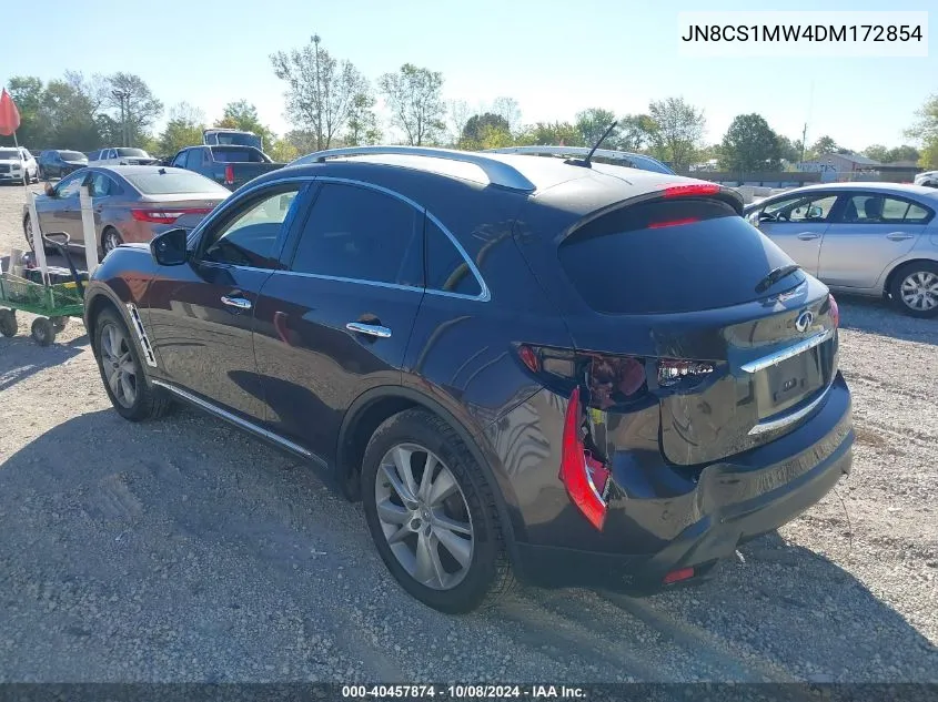 2013 Infiniti Fx37 VIN: JN8CS1MW4DM172854 Lot: 40457874