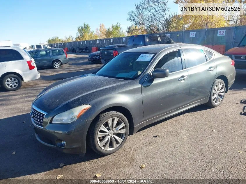 2013 Infiniti M37X VIN: JN1BY1AR3DM602526 Lot: 40559659