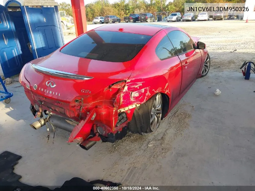 2013 Infiniti G37X VIN: JN1CV6EL3DM950326 Lot: 40602350