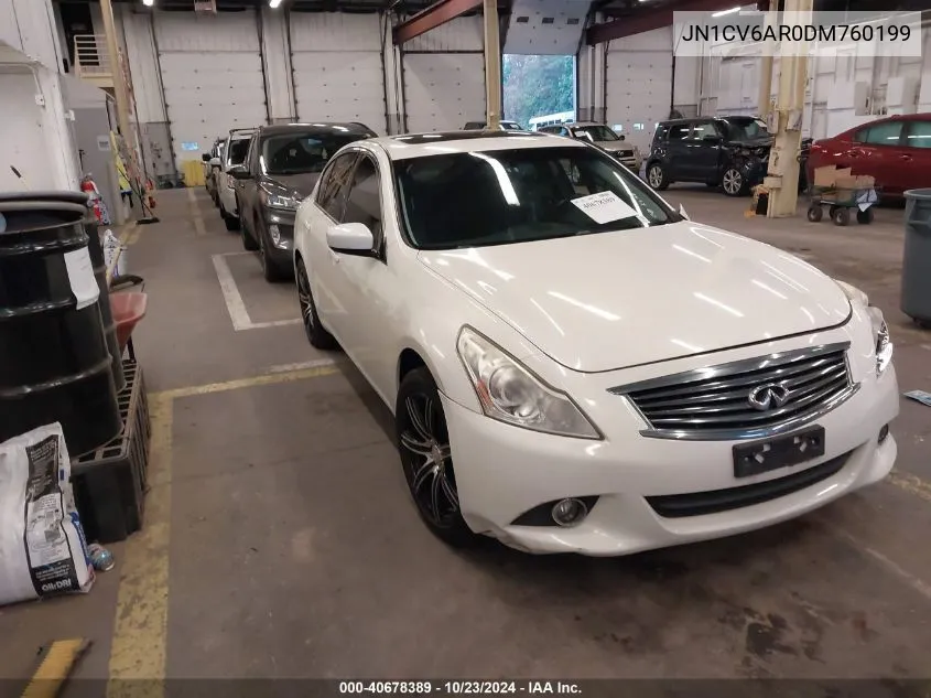 2013 Infiniti G37X VIN: JN1CV6AR0DM760199 Lot: 40678389