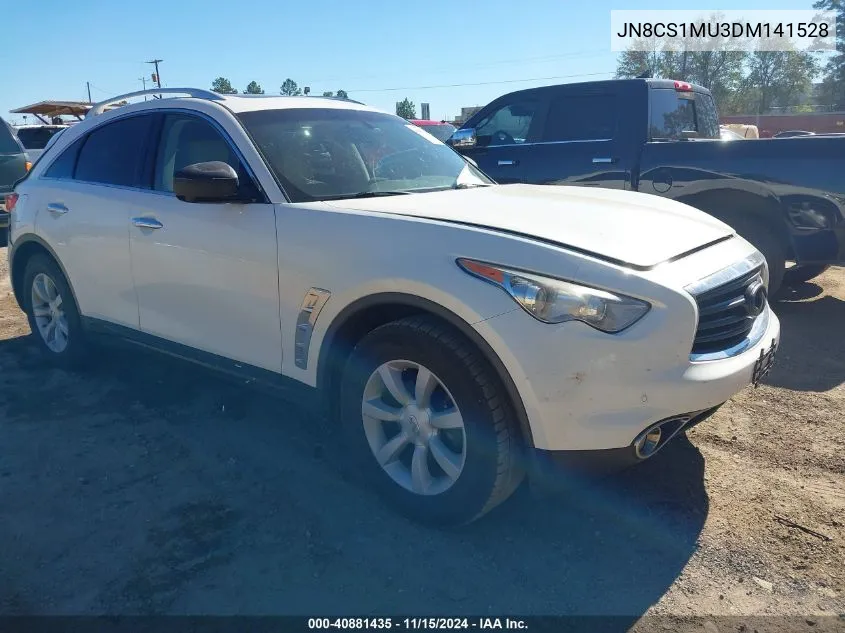 2013 Infiniti Fx37 VIN: JN8CS1MU3DM141528 Lot: 40881435