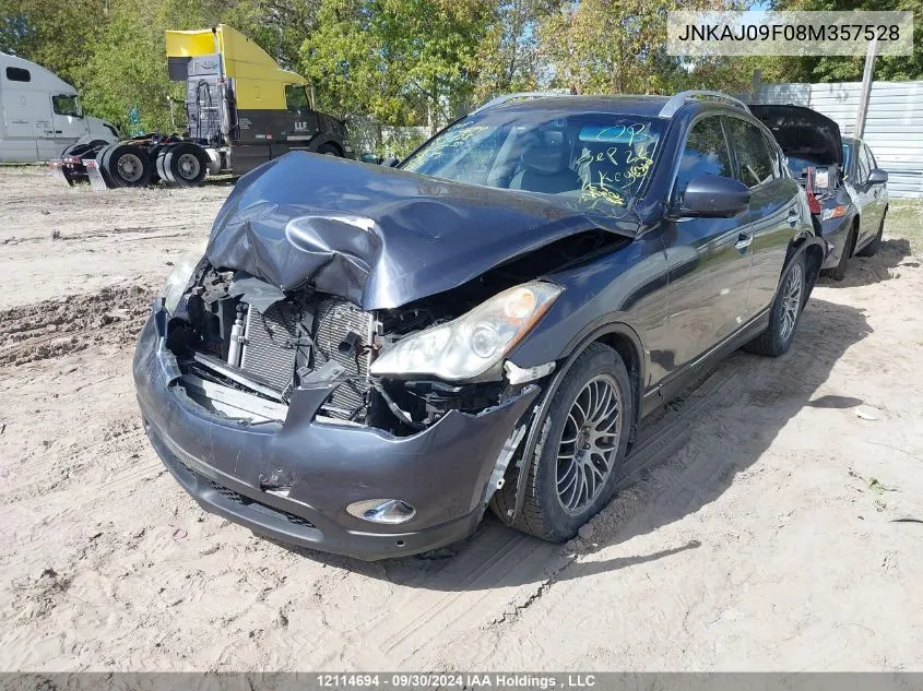 2008 Infiniti Ex35 Journey VIN: JNKAJ09F08M357528 Lot: 12114694