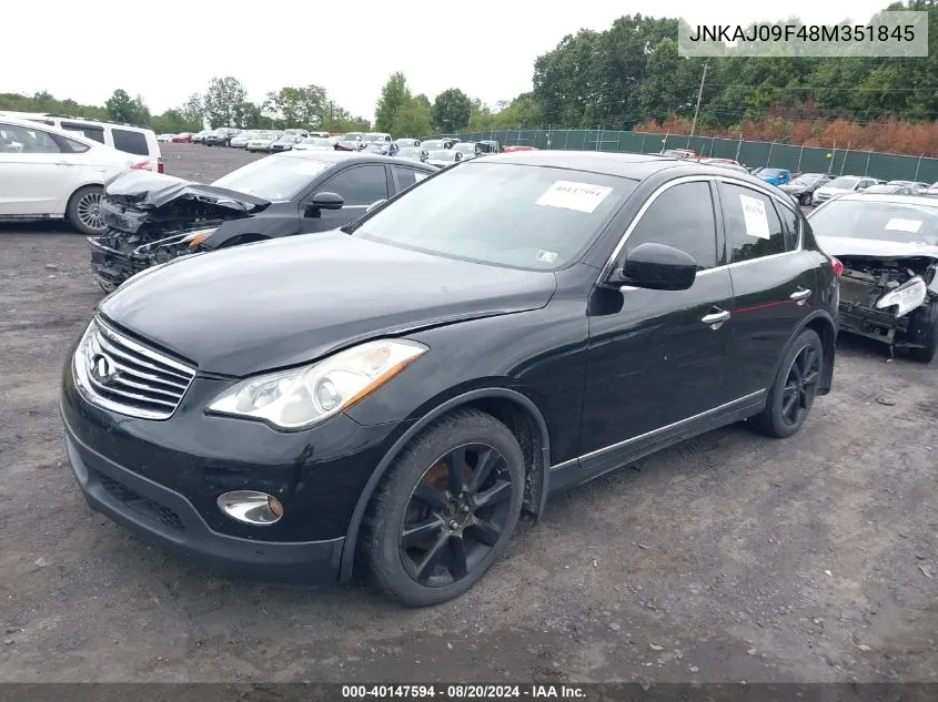 2008 Infiniti Ex35 Journey VIN: JNKAJ09F48M351845 Lot: 40147594