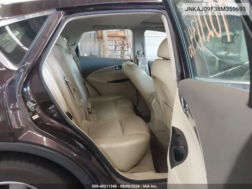 JNKAJ09F38M359693 2008 Infiniti Ex35 Journey