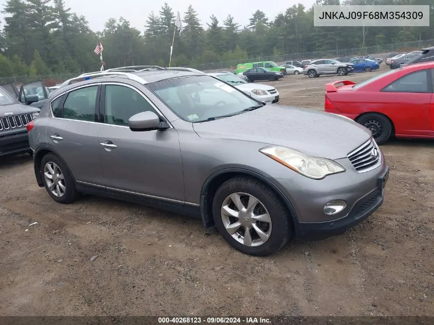 2008 Infiniti Ex35 Journey VIN: JNKAJ09F68M354309 Lot: 40268123