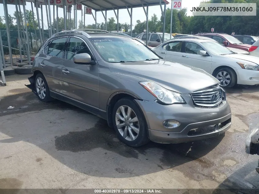 2008 Infiniti Ex35 Journey VIN: JNKAJ09F78M361060 Lot: 40302970