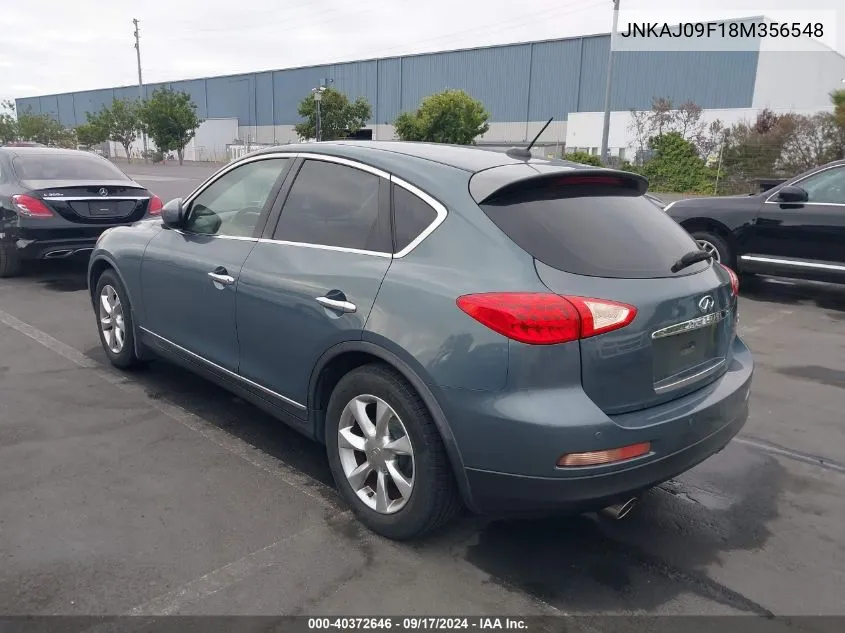 2008 Infiniti Ex35 Journey VIN: JNKAJ09F18M356548 Lot: 40372646